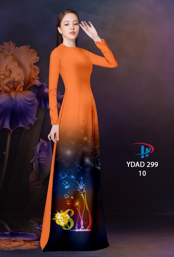 Vải Áo Dài Hoa In 3D AD YDAD299 12